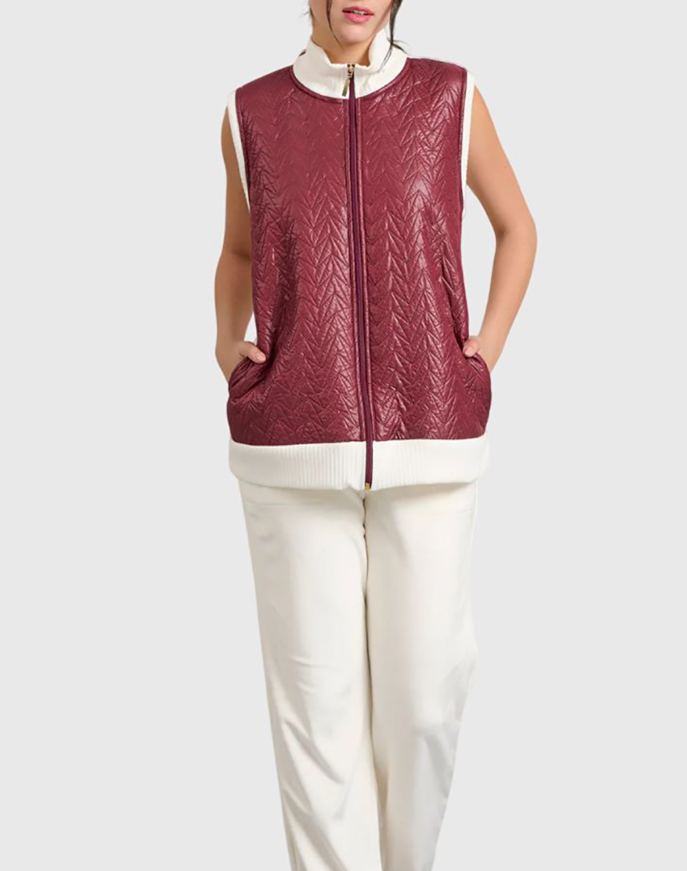 JEANNETTE JEANNETTE ΤΖΑΚΕΤ ΚΑΠΙΤΟΝΕ ΠΛΕΚΤΟ 7987-ΓΚΡΕΝΑ DarkRed