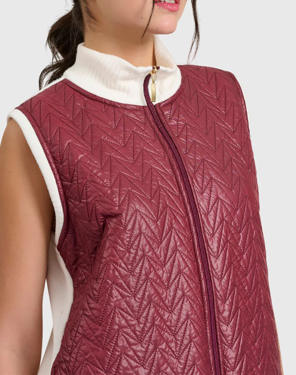 JEANNETTE ΤΖΑΚΕΤ ΚΑΠΙΤΟΝΕ ΠΛΕΚΤΟ 7987-ΓΚΡΕΝΑ DarkRed φωτογραφία