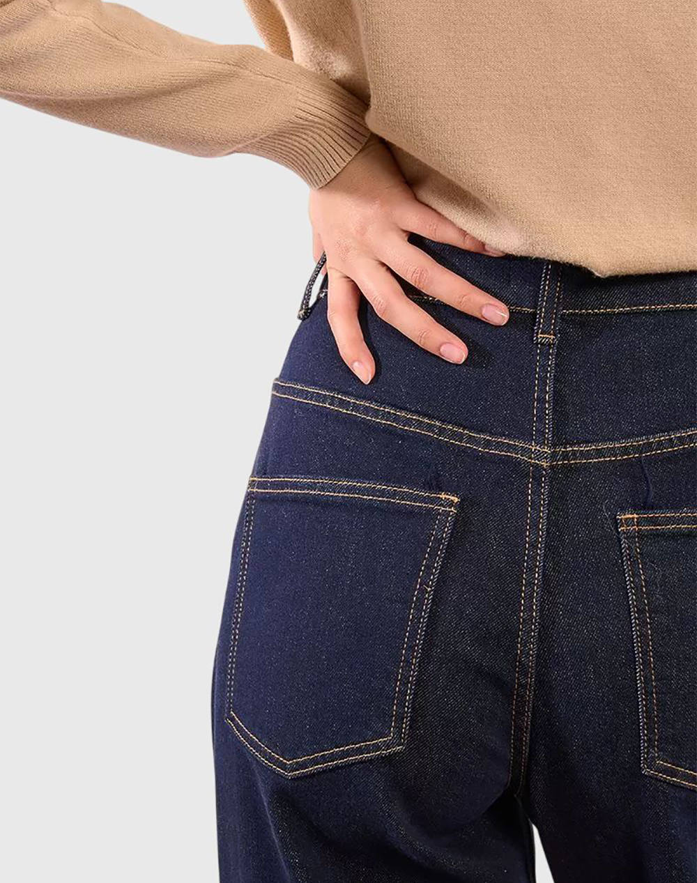 MOLLY BRACKEN LADIES WOVEN PANTS E1750DH-BRUT DENIM DenimDarkBlue φωτογραφία