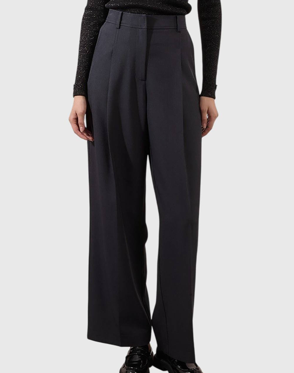 MOLLY BRACKEN MOLLY BRACKEN LADIES WOVEN PANTS T2087DN-Dark Grey DarkSlateGrey