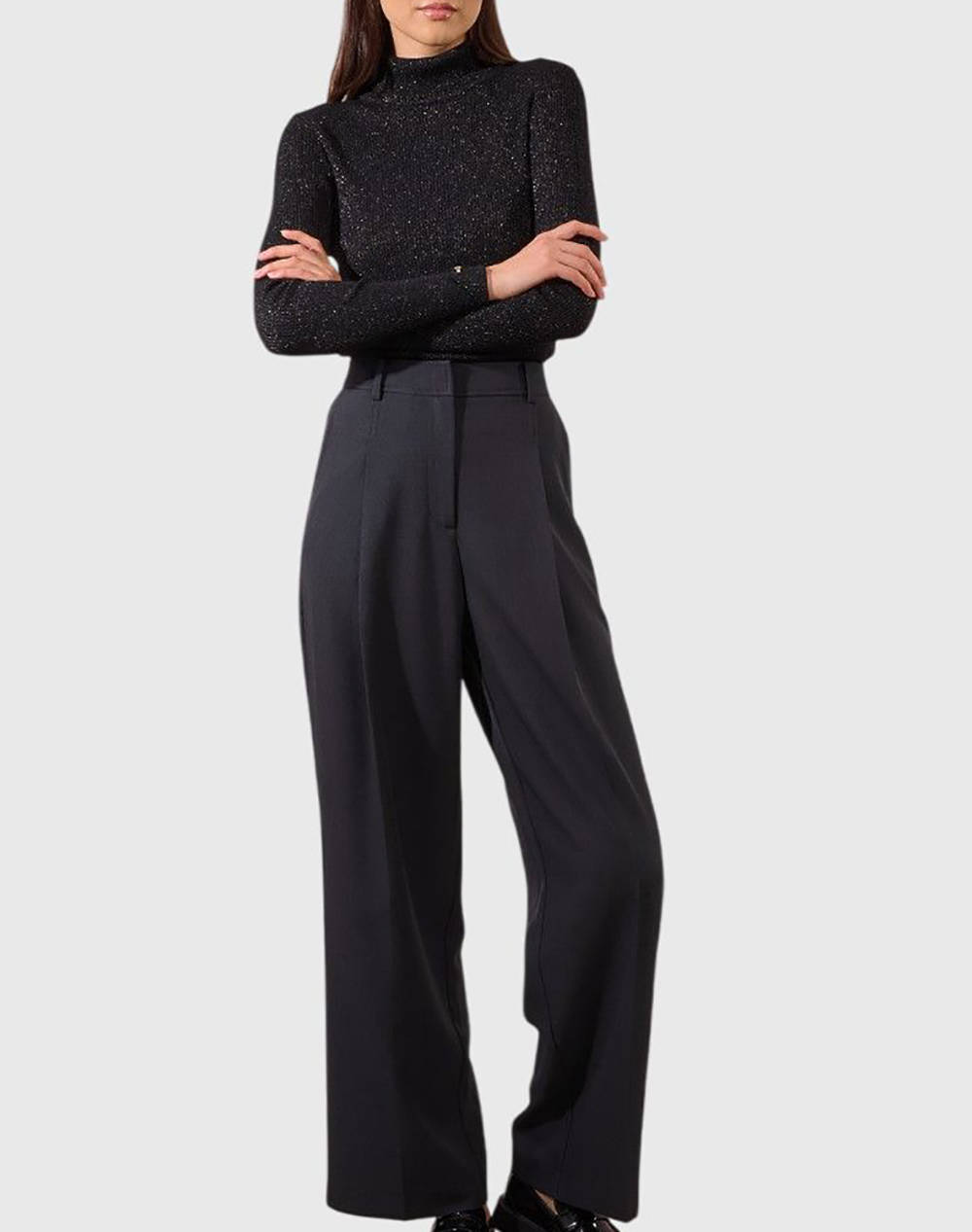 MOLLY BRACKEN LADIES WOVEN PANTS T2087DN-Dark Grey DarkSlateGrey φωτογραφία