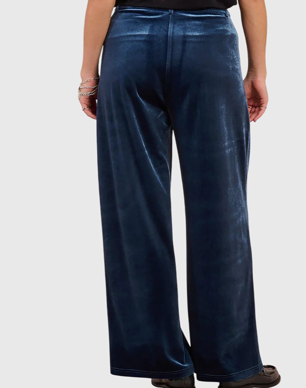 MOLLY BRACKEN LADIES KNITTED PANTS T1698DH-DENIM BLUE Blue φωτογραφία