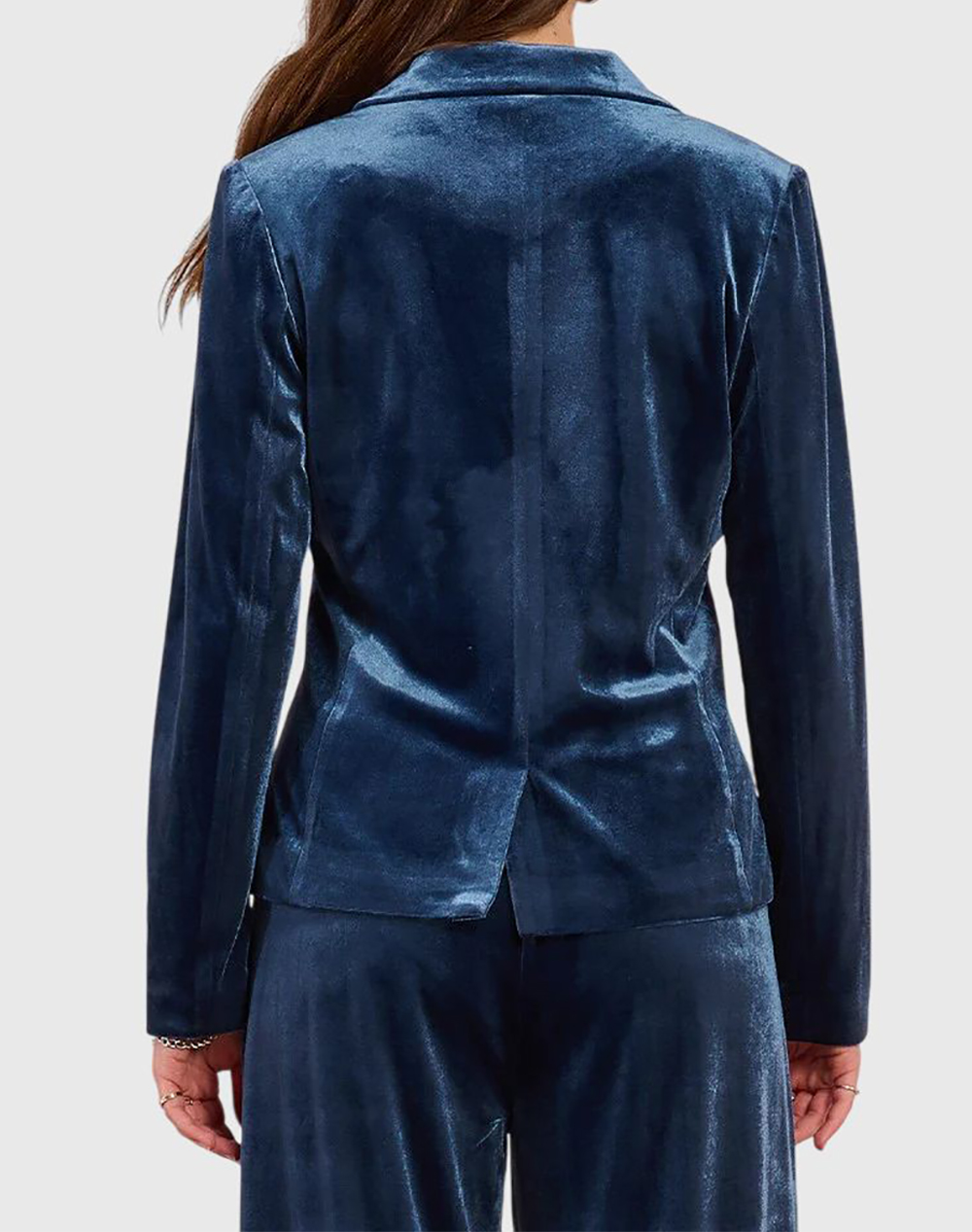 MOLLY BRACKEN KNITTED BLAZER T1147DH-DENIM BLUE Blue φωτογραφία