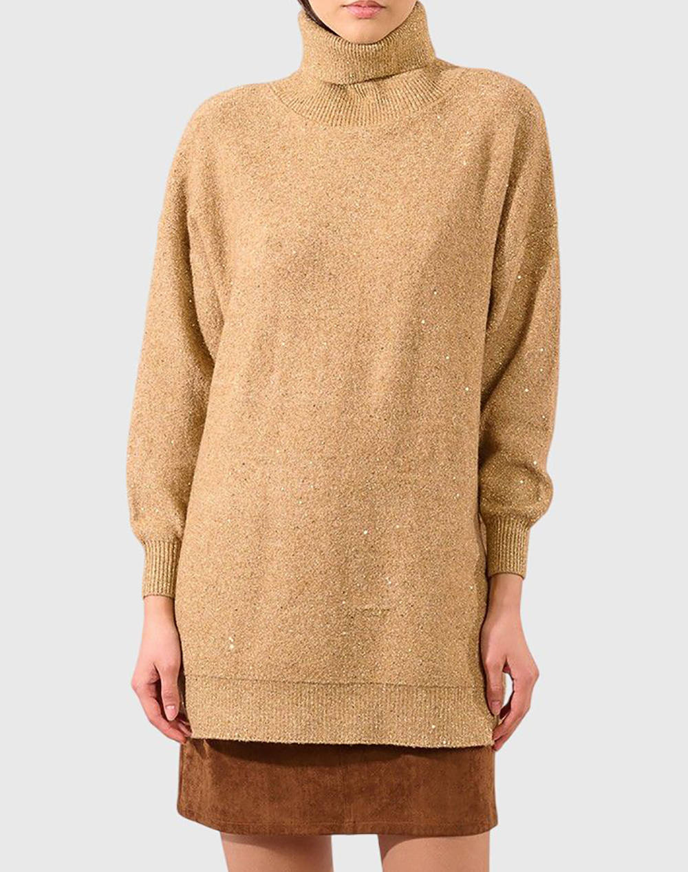 MOLLY BRACKEN LADIES KNITTED SWEATER T1921DN-BEIGE Biege