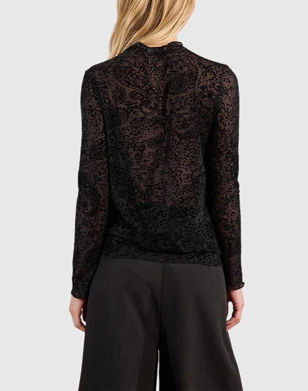 MOLLY BRACKEN LADIES KNITTED UNDERSWEATER T1678BDN-BLACK Black φωτογραφία