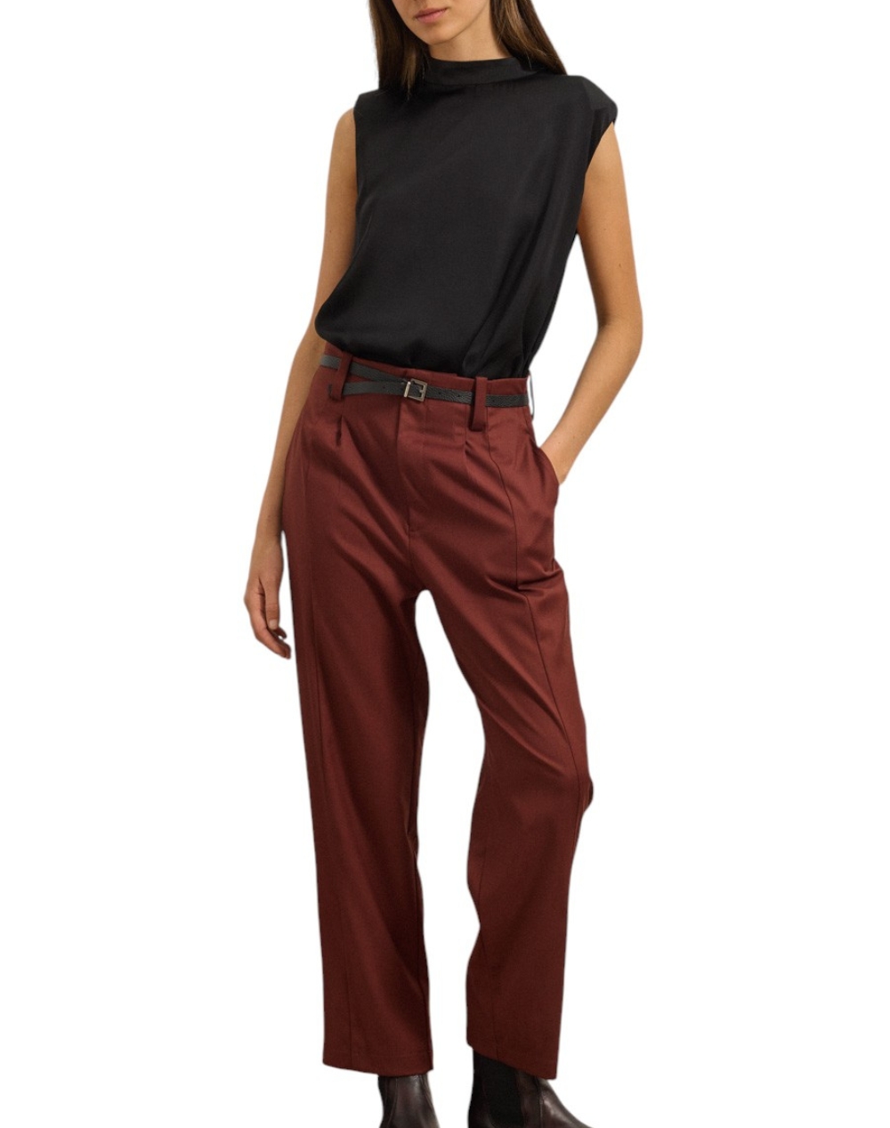 NAMASTE ''ΠΑΝΤΕΛΟΝΙ BOURBON WW0125034-BURGUNDY Bordeux