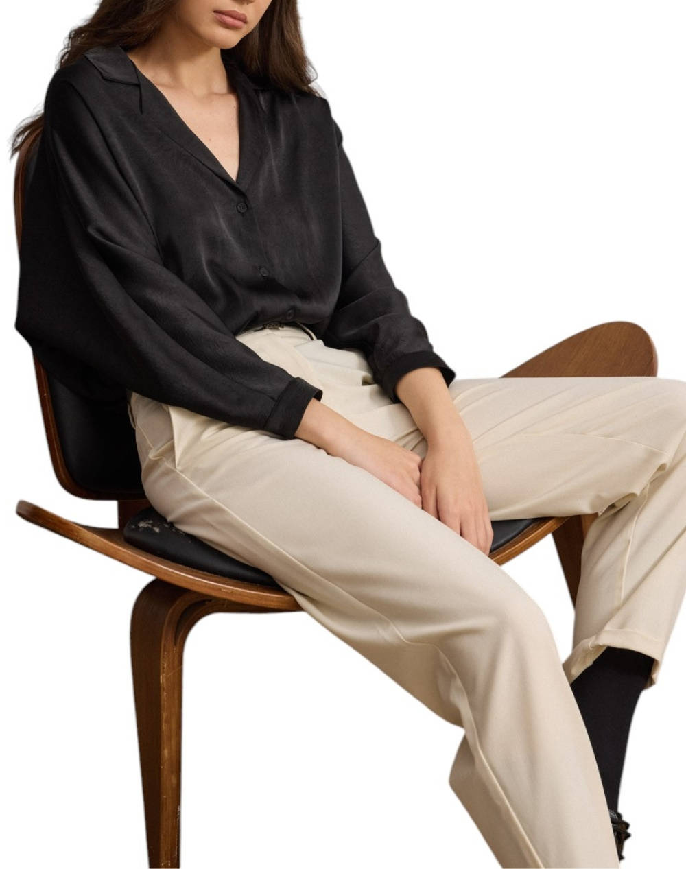 NAMASTE ''ΠΟΥΚΑΜΙΣΟ ERROL WW0425006-BLACK Black φωτογραφία