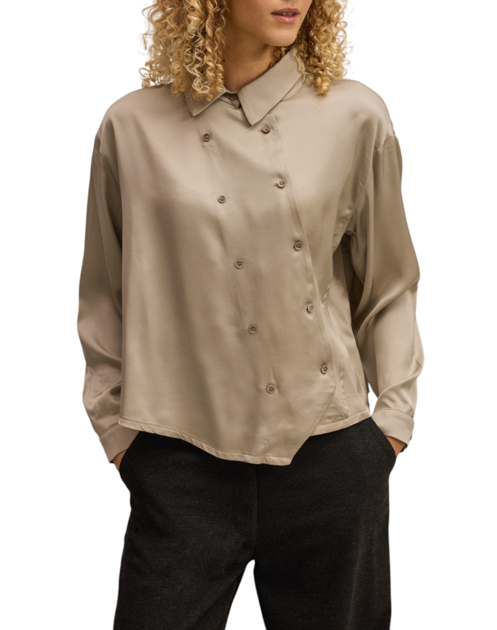 NAMASTE ΠΟΥΚΑΜΙΣΟ WW0425013-GREY Biege