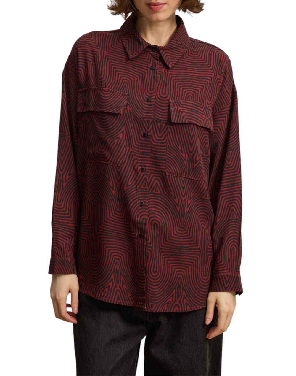 NAMASTE ΠΟΥΚΑΜΙΣΟ WW0425014-BURGUNDY Bordeux