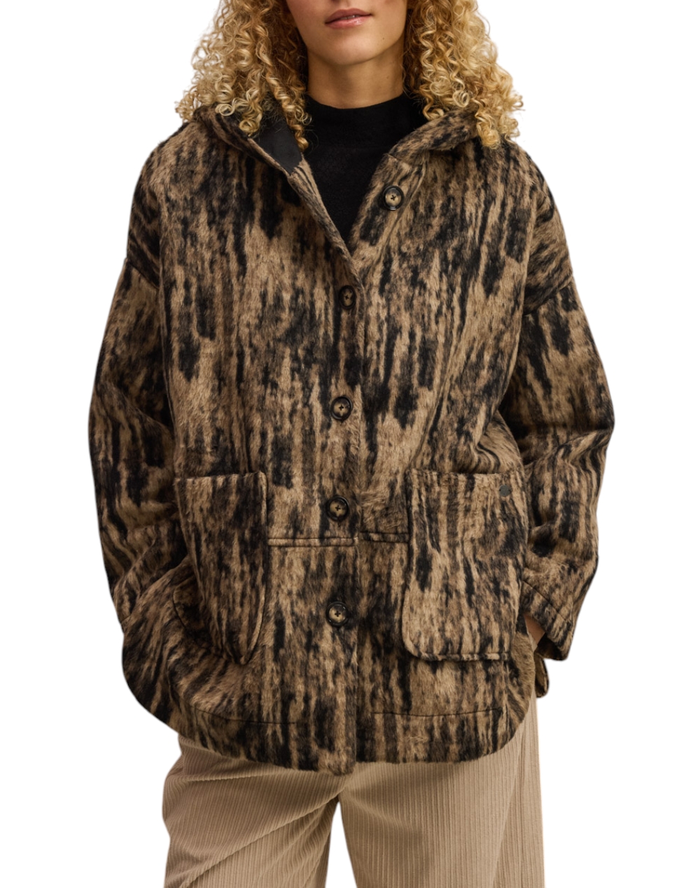 NAMASTE NAMASTE ΗΜΙΠΑΛΤΟ WW5125004-MARRON CookieBrown