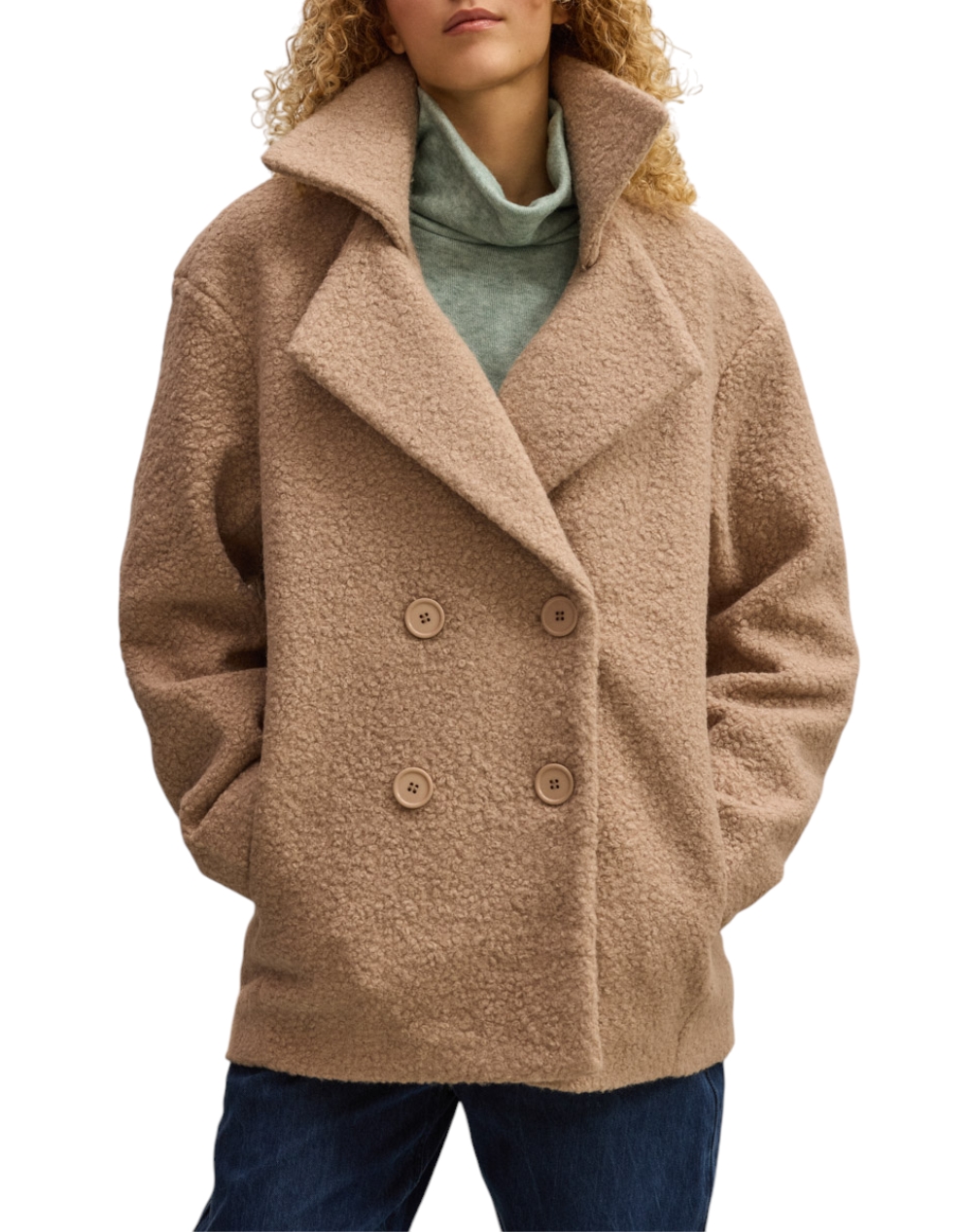 NAMASTE NAMASTE ΗΜΙΠΑΛΤΟ WW5125002-BEIGE Biege