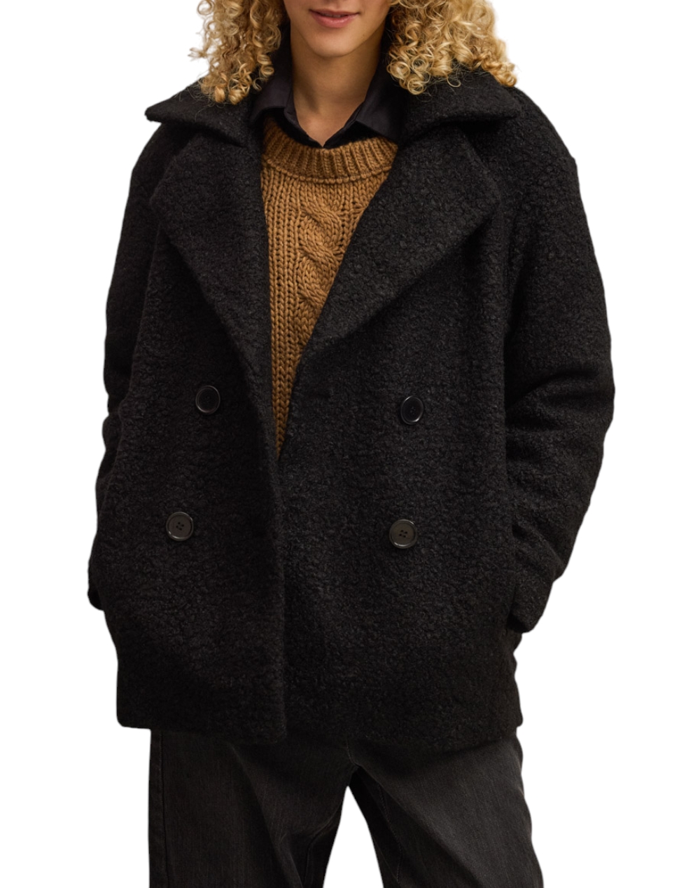 NAMASTE NAMASTE ΗΜΙΠΑΛΤΟ WW5125002-BLACK Black