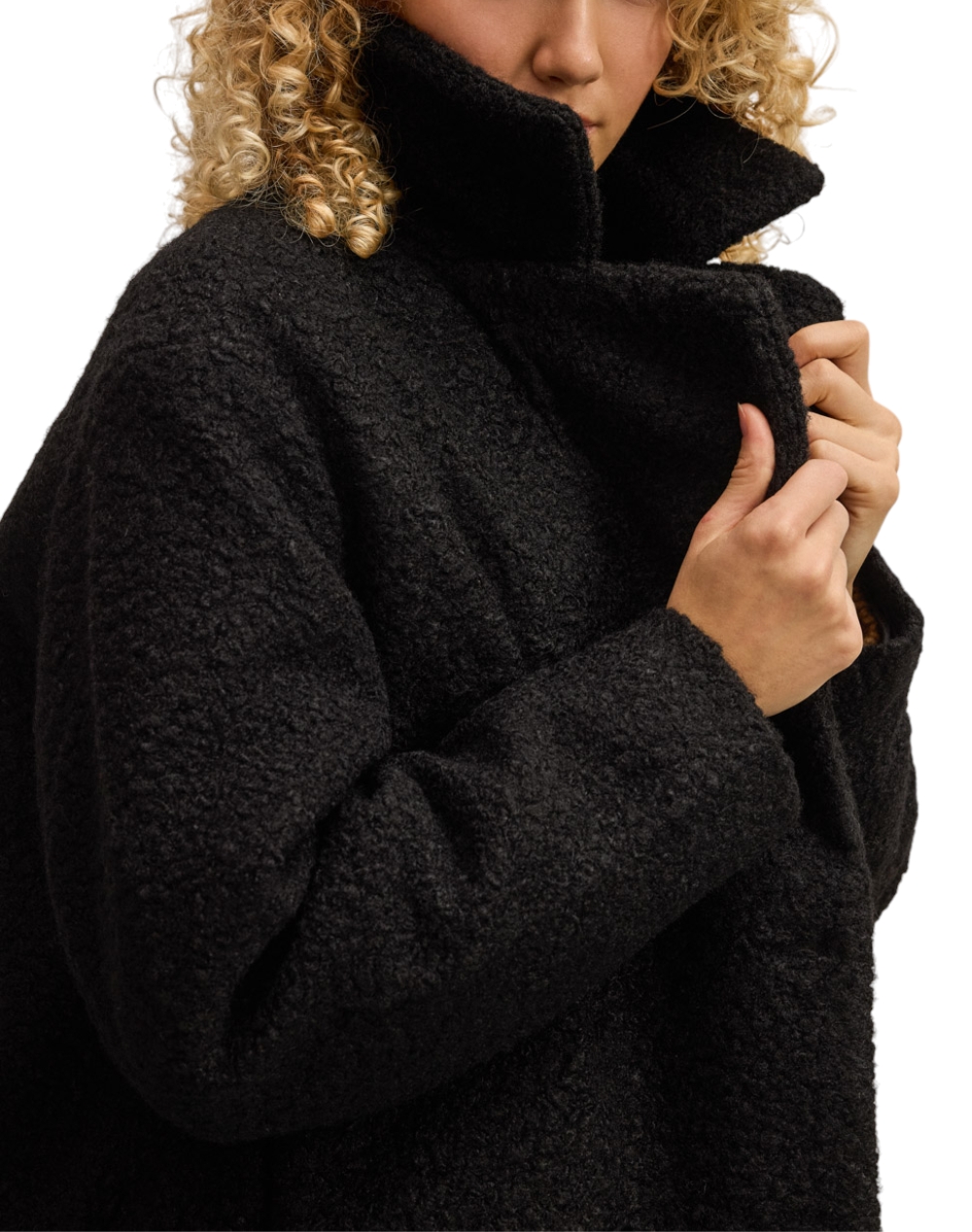 NAMASTE ΗΜΙΠΑΛΤΟ WW5125002-BLACK Black φωτογραφία