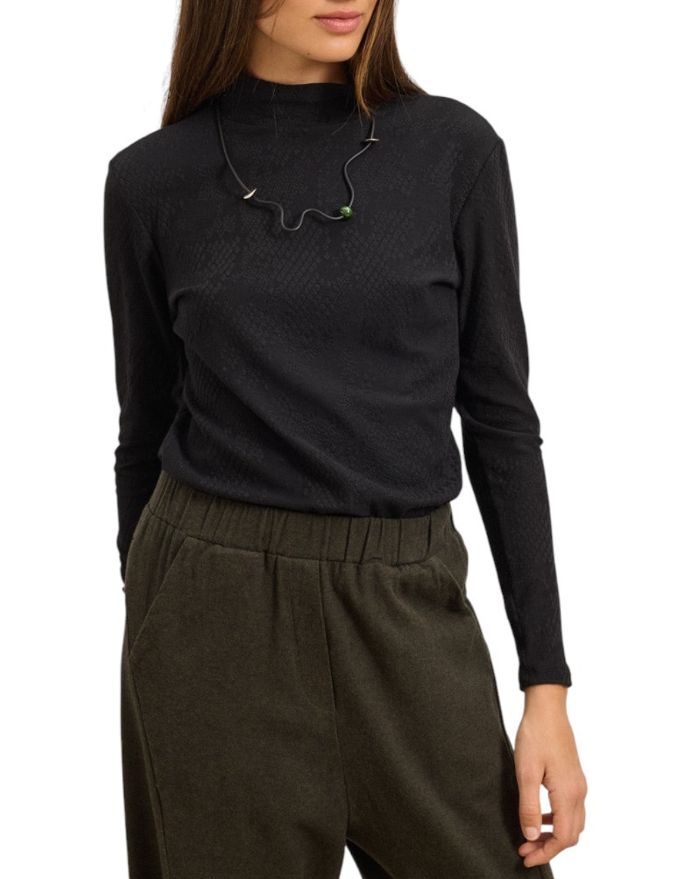 NAMASTE ΚΟΛΙΕ ANALIA JW1425012-BLACK Black φωτογραφία