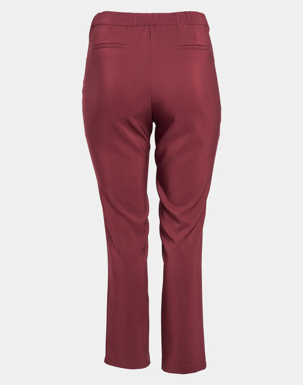 PARABITA Παντελόνι κρεπ slim fit 012520287556-034 Bordeux φωτογραφία