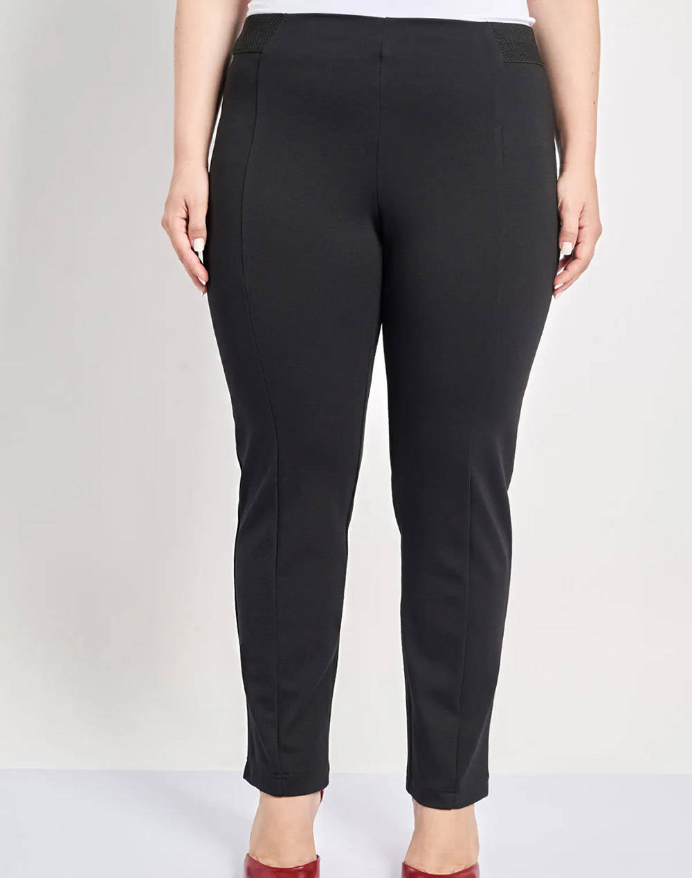 PARABITA PARABITA Ελαστικό παντελόνι cigarette με ραφή 012520209488-002 Black