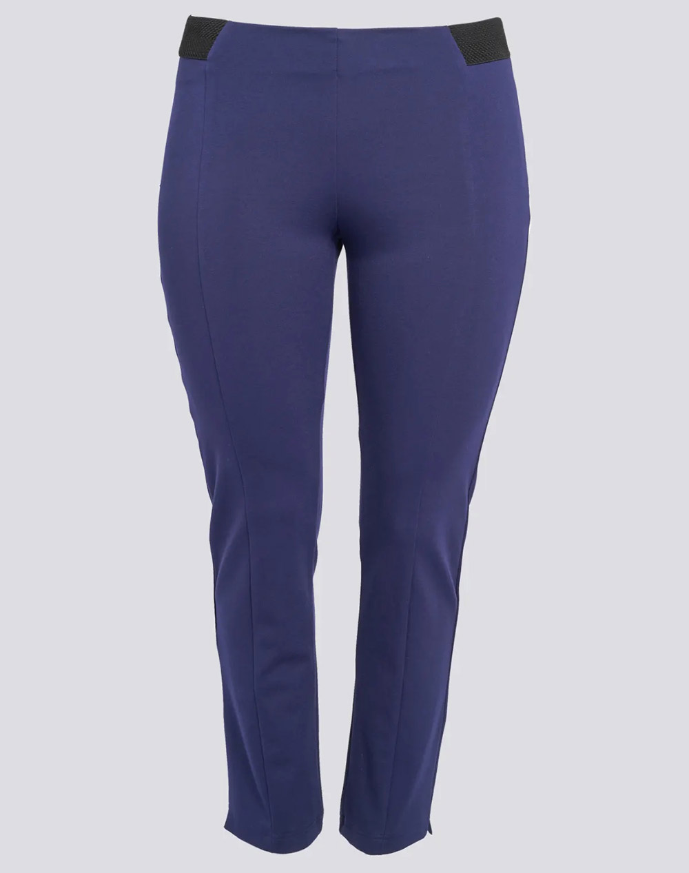 PARABITA Ελαστικό παντελόνι cigarette με ραφή 012520209488-003 Blue φωτογραφία