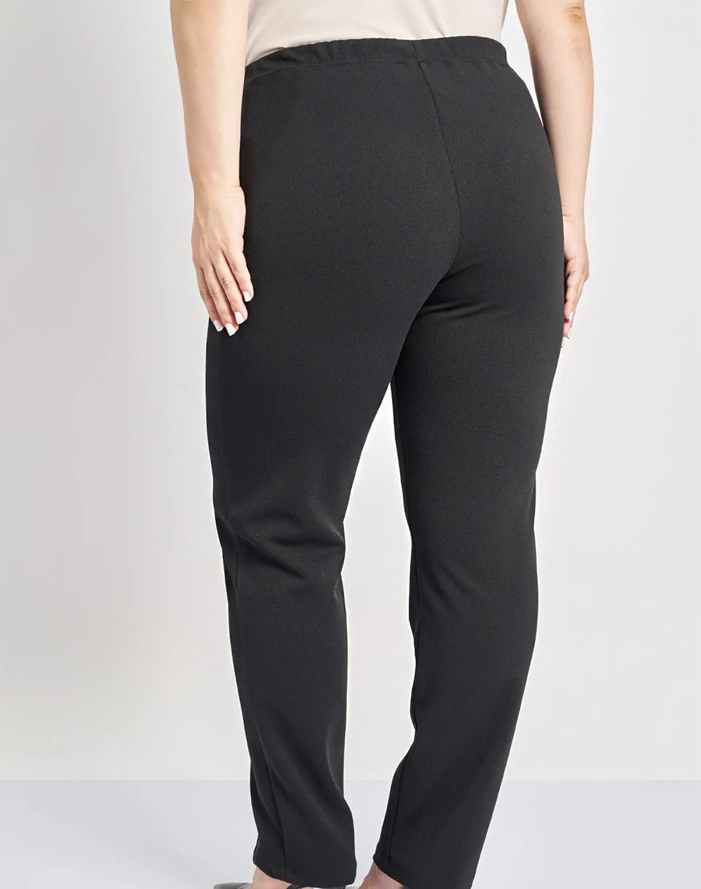 PARABITA Παντελόνι scuba cigarette με διακοσμητική ραφή 250412042-002 Black φωτογραφία