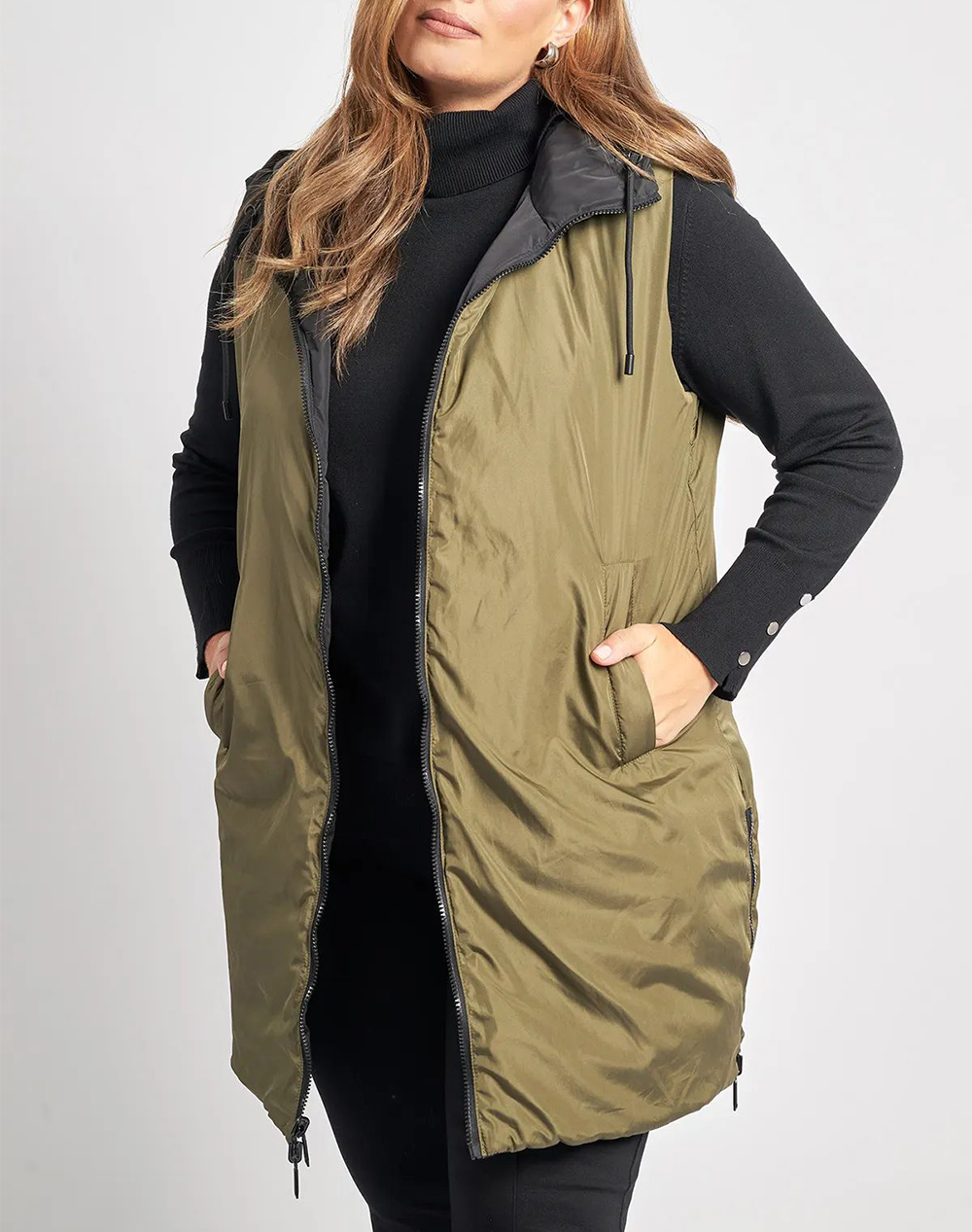 PARABITA Αμάνικο μπουφάν διπλής όψης 012520708307-002 Multi φωτογραφία