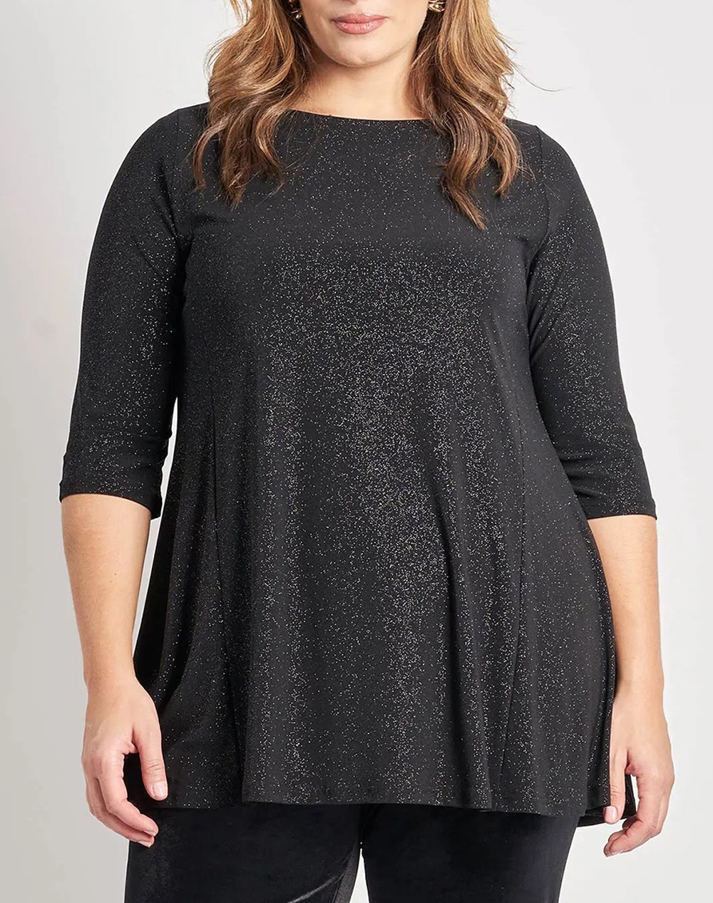 PARABITA PARABITA Τουνίκ με 3/4 μανίκια και λάμψη 012520109945-002 Black
