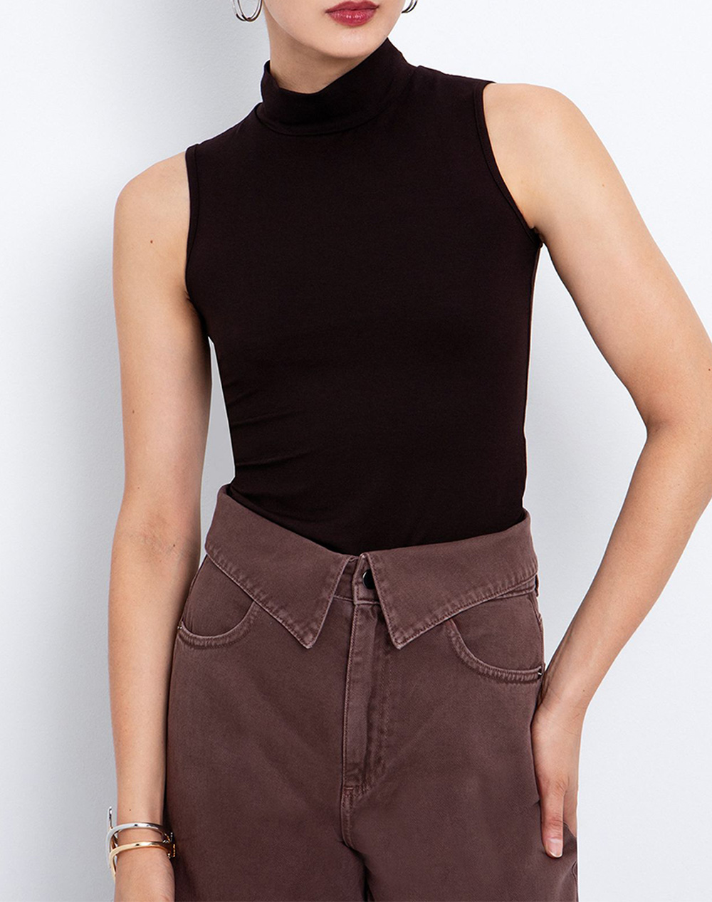 TOI&MOI ΜΠΛΟΥΖΑ 80-6591-225-330 DarkBrown