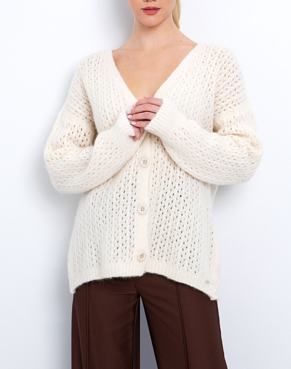 TOI&MOI ΠΛΕΚΤΗ ΖΑΚΕΤΑ 70-4906-225-325 OffWhite