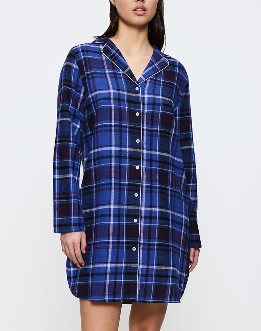 TRIUMPH TRIUMPH Boyfriend NDW 01 X Checks 10225061-M008 DarkBlue