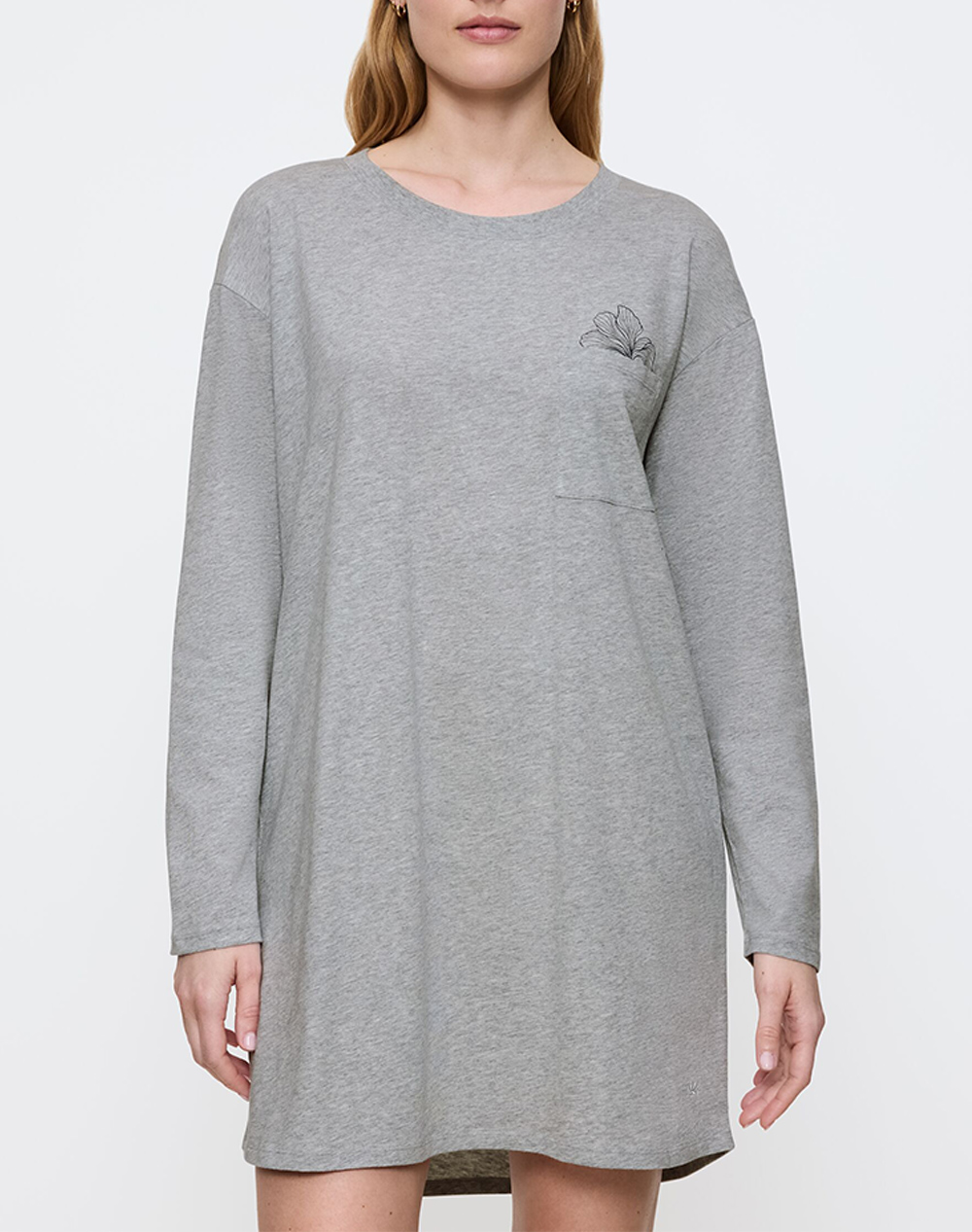 TRIUMPH Nightdresses NDK 01 LSL X 10225064-M034 Gray