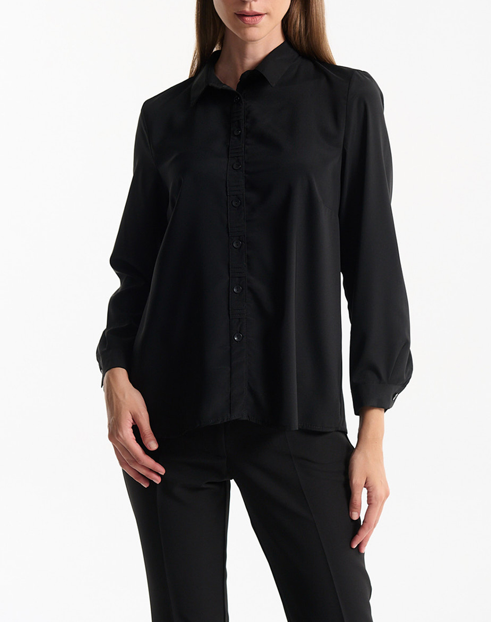 FIBES ΠΟΥΚΑΜΙΣΟ 03-7244-BLACK Black