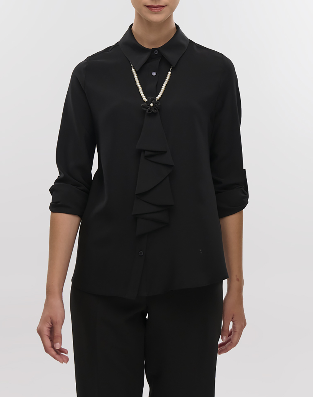 VETO FIBES ΠΟΥΚΑΜΙΣΟ 03-7242-BLACK Black