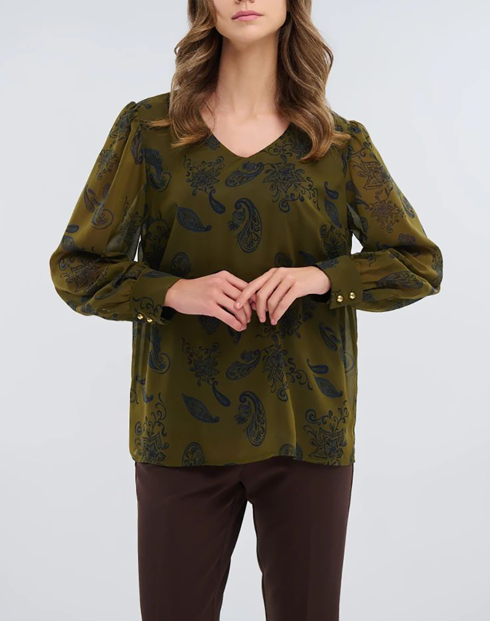 FIBES ΜΠΛΟΥΖΑ 03-7282-KHAKI Khaki