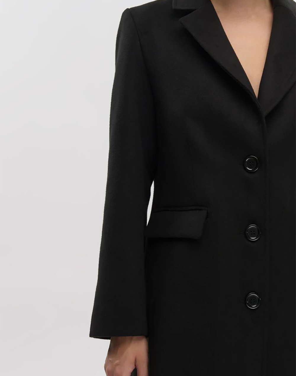 VETO ΠΑΛΤΟ 01-6117-BLACK Black φωτογραφία