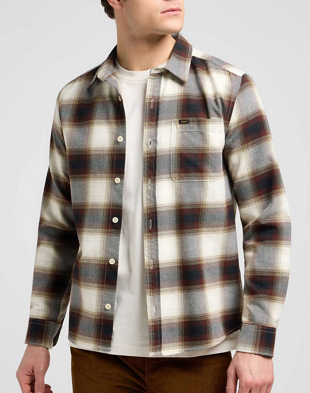 LEE LEESURE SHIRT 112370704-BRENTWOOD PLAID Mixed