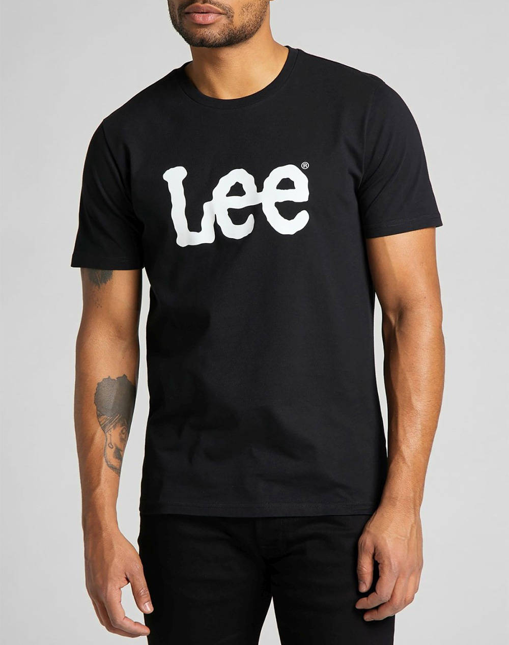 LEE WOBBLY LOGO TEE 112116120-BLACK Black