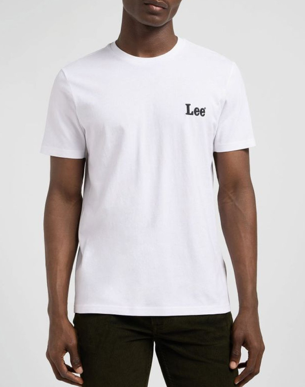 LEE LEE SS SMALL LOGO TEE 112370503-BRIGHT WHITE White
