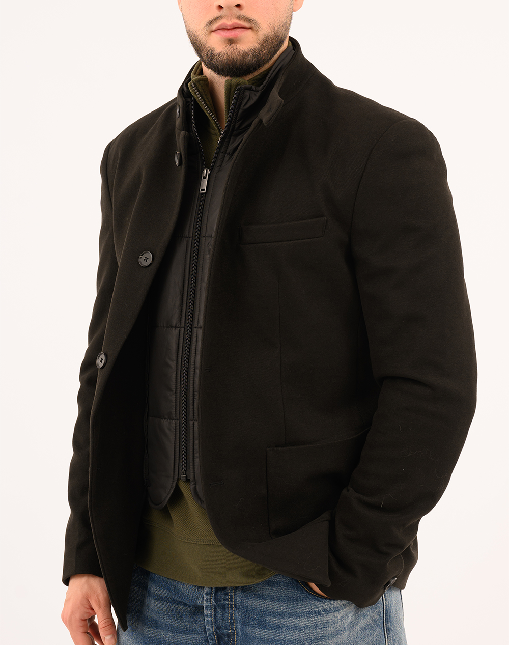 19V69 19V69 ΣΑΚΑΚΙ ΜΕ ΜΟΣΤΡΑ 84%POLYESTER-14%VISCOSE-2%SPANDEX 08.36.DANIEL MOSTRA-BLACK Black