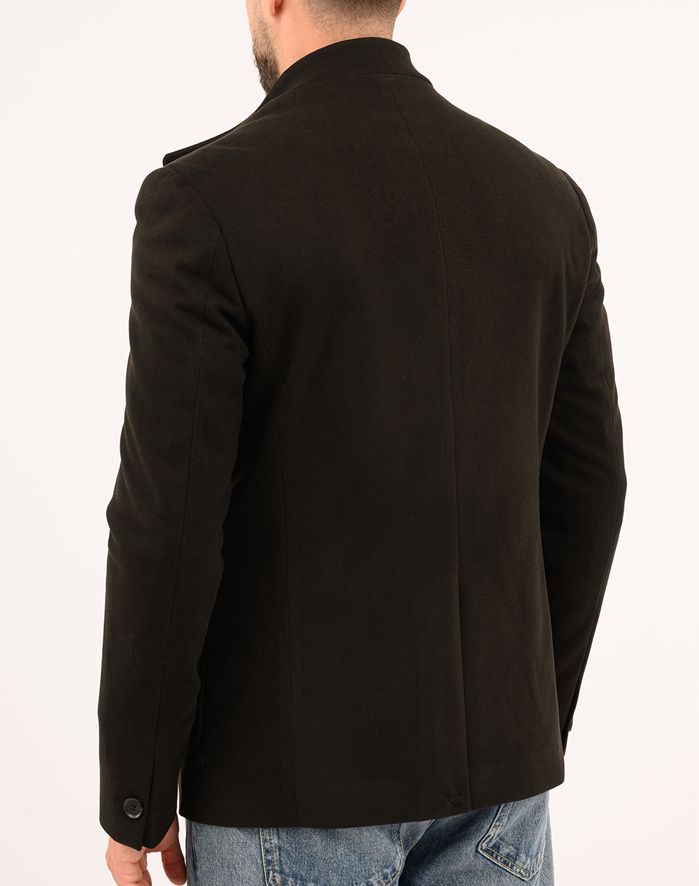 19V69 ΣΑΚΑΚΙ ΜΕ ΜΟΣΤΡΑ 84%POLYESTER-14%VISCOSE-2%SPANDEX 08.36.DANIEL MOSTRA-BLACK Black φωτογραφία