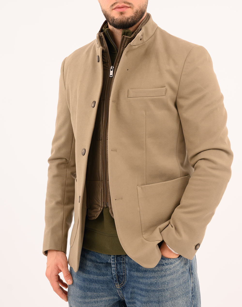19V69 19V69 ΣΑΚΑΚΙ ΜΕ ΜΟΣΤΡΑ 84%POLYESTER-14%VISCOSE-2%SPANDEX 08.36.DANIEL MOSTRA-KHAKI Khaki