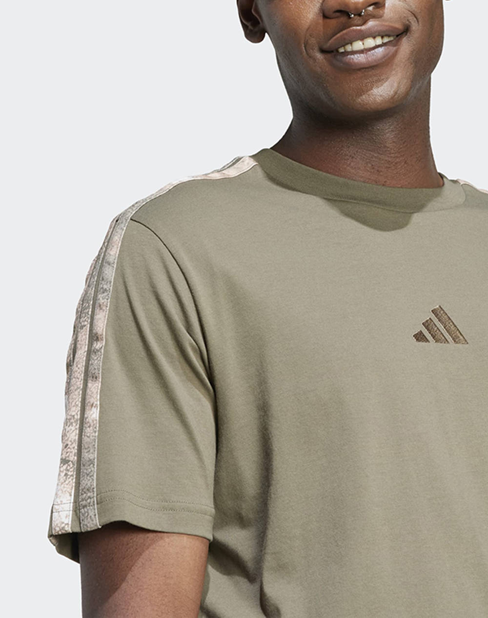 ADIDAS M SEA AOP T JM9201-OLISTR/MULTCO/WHITE Olive φωτογραφία