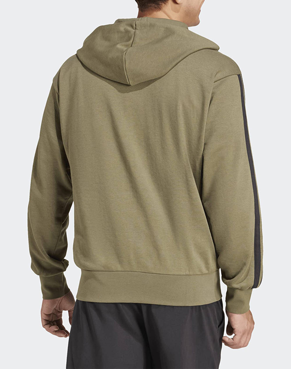 ADIDAS M 3S FT FZ HD JD1875-OLISTR/BLACK Olive φωτογραφία