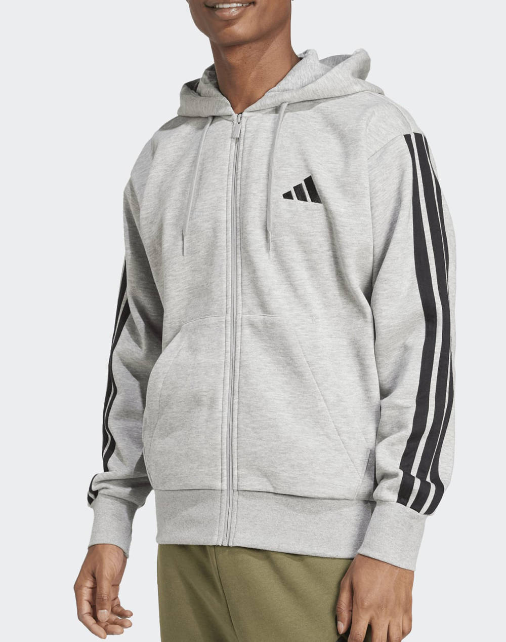 ADIDAS M 3S FL FZ HD JD1865-GREY LightGray