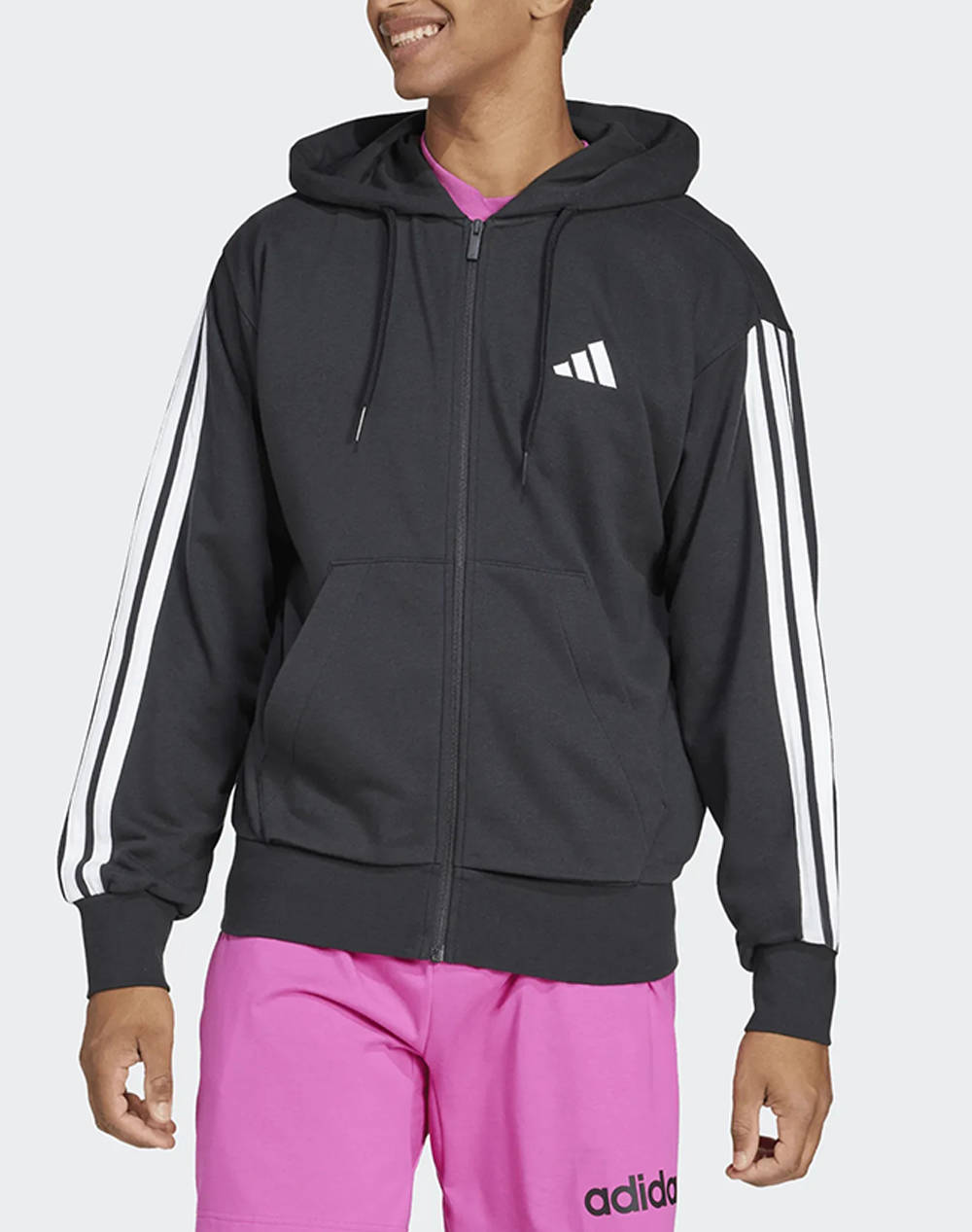 ADIDAS M 3S FT FZ HD JD1877-BLACK Black