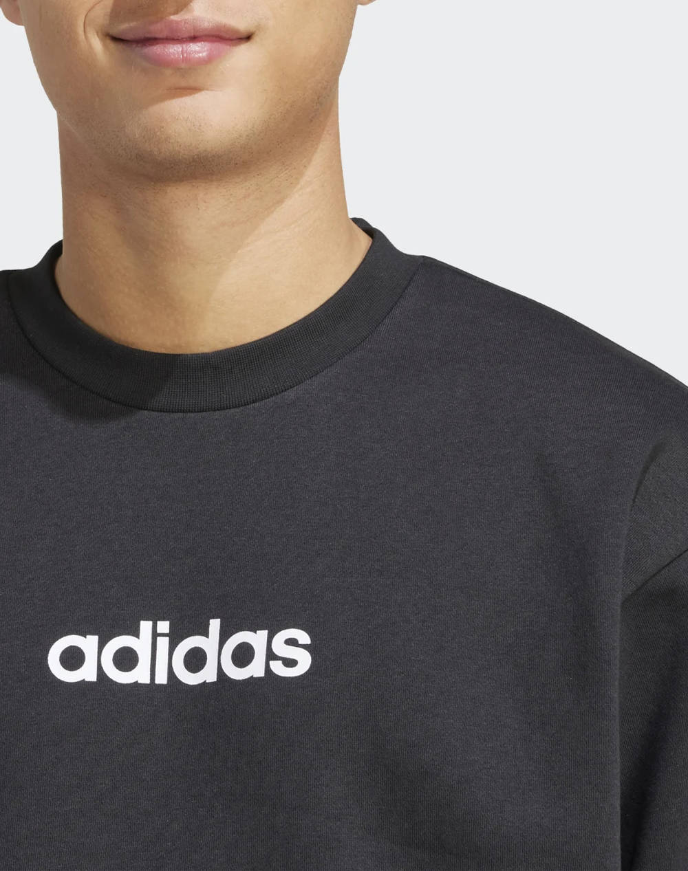 ADIDAS M LINEAR FL SWT JM1759-BLACK Black φωτογραφία