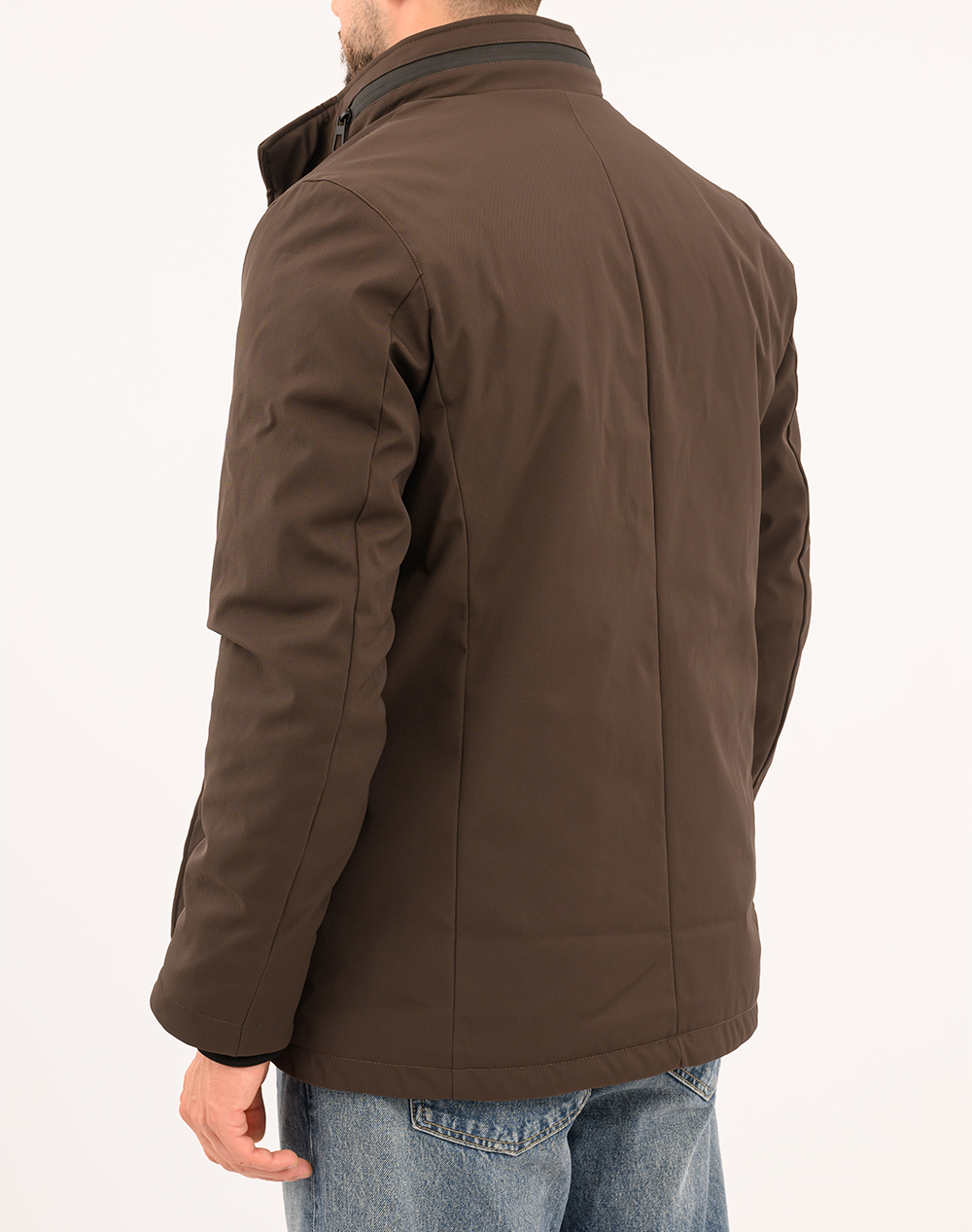 ADIMARI JOHN BLACK JACKET 25W.SE.021.01-MARRONE Brown φωτογραφία