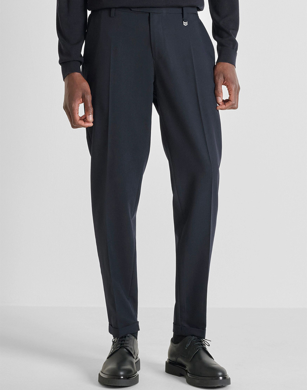 ANTONY MORATO MMTR00768FA600255 MIN OF 6 TROUSERS RAD SLIM ANKLE LENGHT FIT IN STRETCH VISCOSE BLEND FABRIC ΠΑΝΤΕΛΟΝΙ ΑΝΔΡΙΚΟ TR00768FA600255-7073 Dar