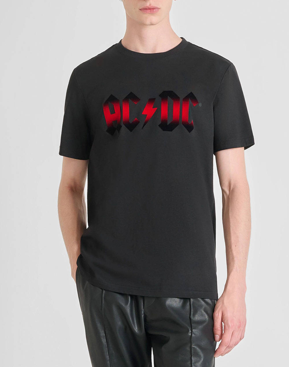 ANTONY MORATO MMKS02570FA100240 MIN OF 6 T-SHIRT REGULAR FIT IN JERSEY COTTON FABRIC WITH FLOCK PRINT ΜΠΛΟΥΖΑ ΑΝΔΡΙΚΟ KS02570FA100240-9000 Black