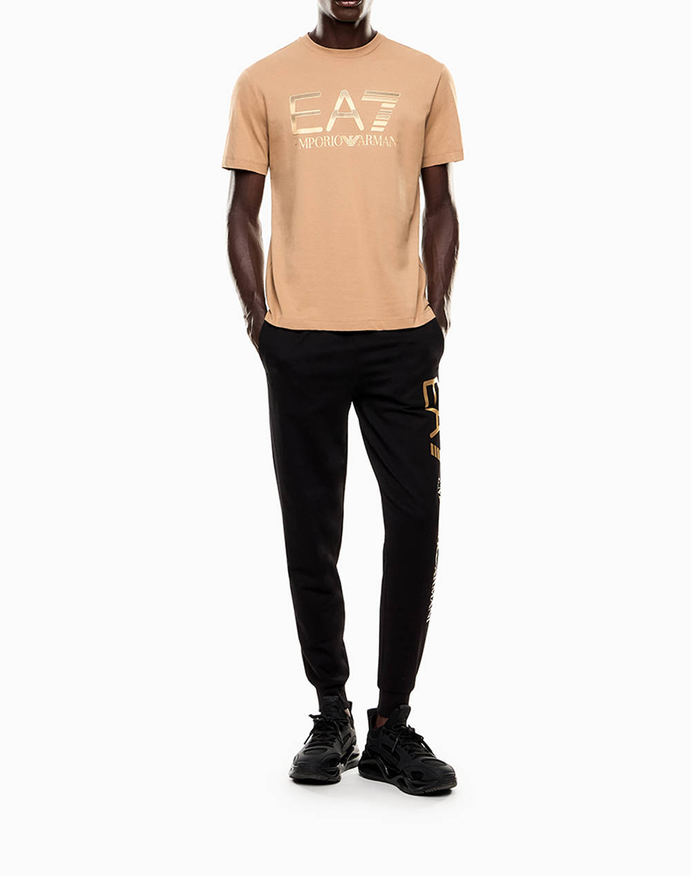 EA7 T-SHIRT 7M001189AF17789-U6171 Biege φωτογραφία