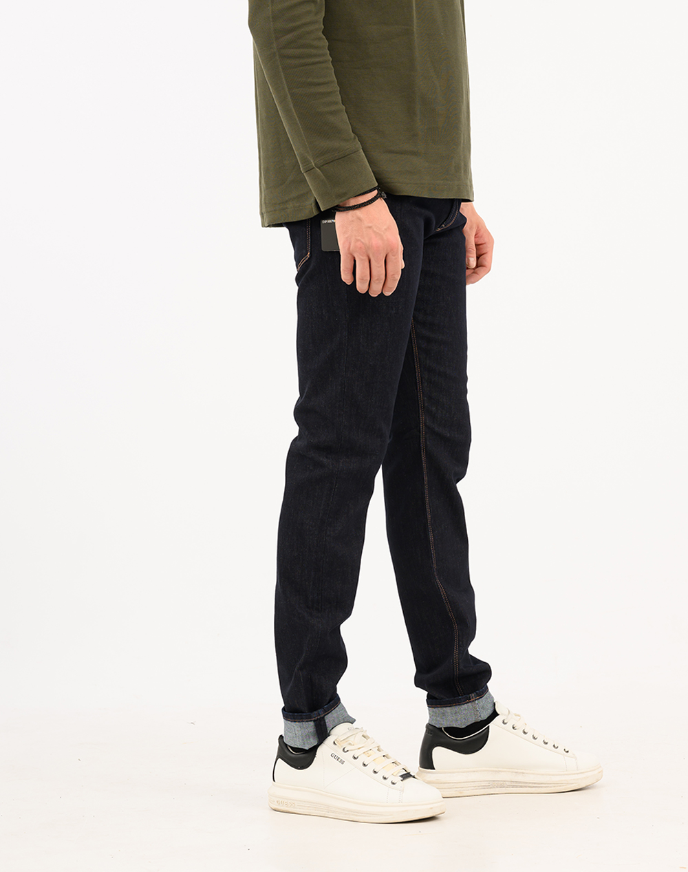Emporio Armani 5 Pockets Pant Em000121Af14120-Mb001 Denimdarkblue ανδρικά ρούχα παντελόνια Jeans Politikos Shop Πολιτικός