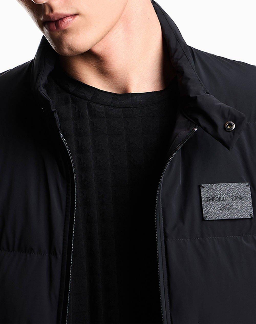 Emporio Armani Down Jacket Em003278Af18499-Uc001 Black ανδρικά ρούχα Πανωφορια μπουφάν Politikos Shop Πολιτικός