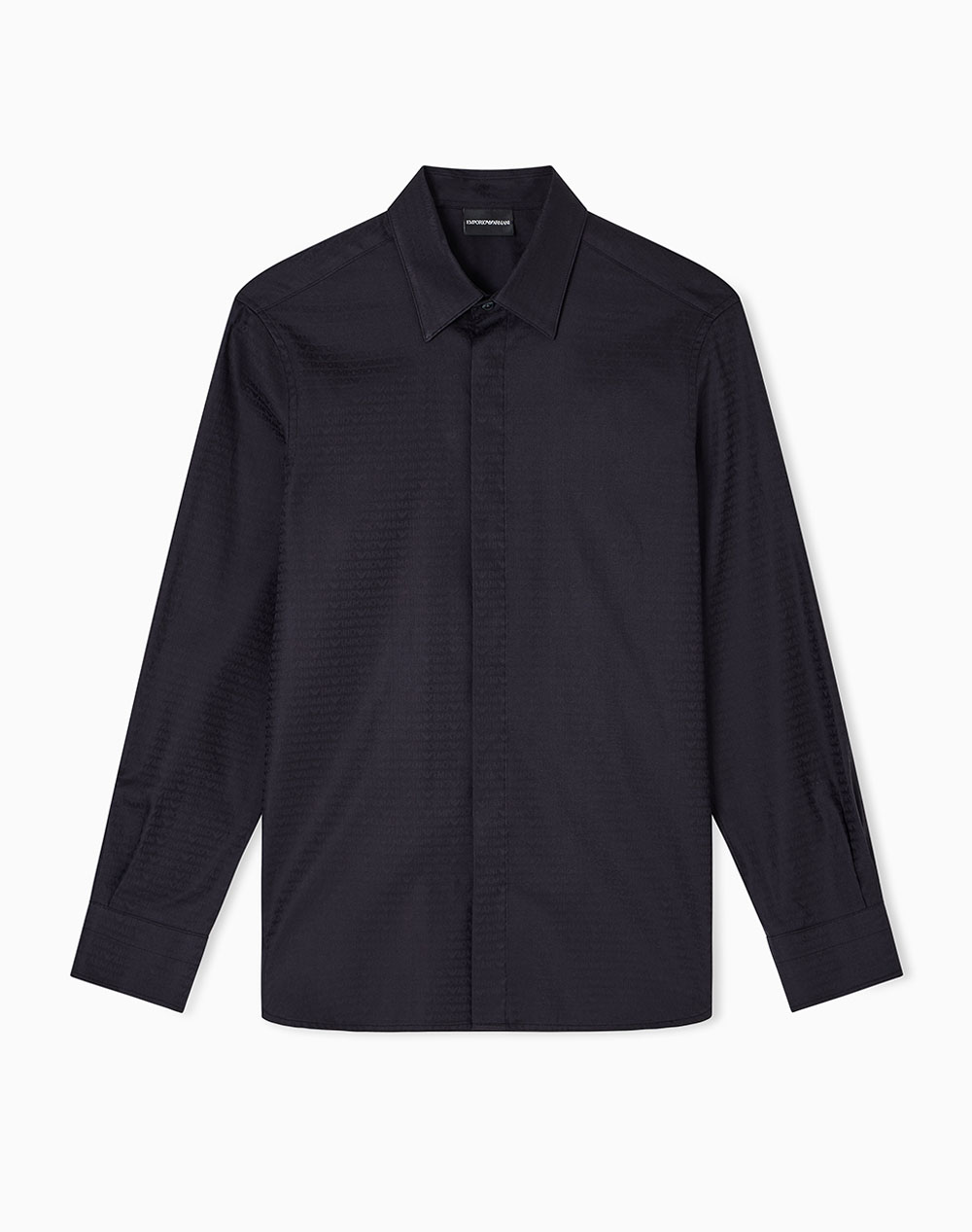 Emporio Armani Shirt Em003755Af18123-Fc203 Black ανδρικά ρούχα πουκάμισα Politikos Shop Πολιτικός